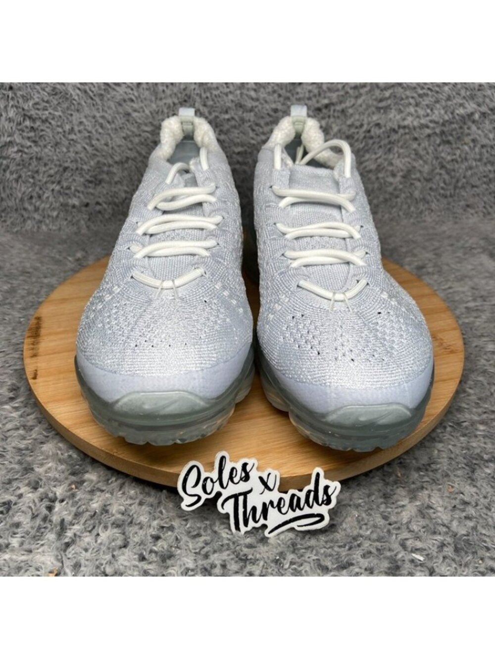 Nike Air VaporMax 2023 Flyknit Size 13 Men Pure Platinum DV1678-002 - Picture 3 of 7